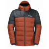 JACK WOLFSKIN NEBELHORN DOWN HOODY M CARMINE