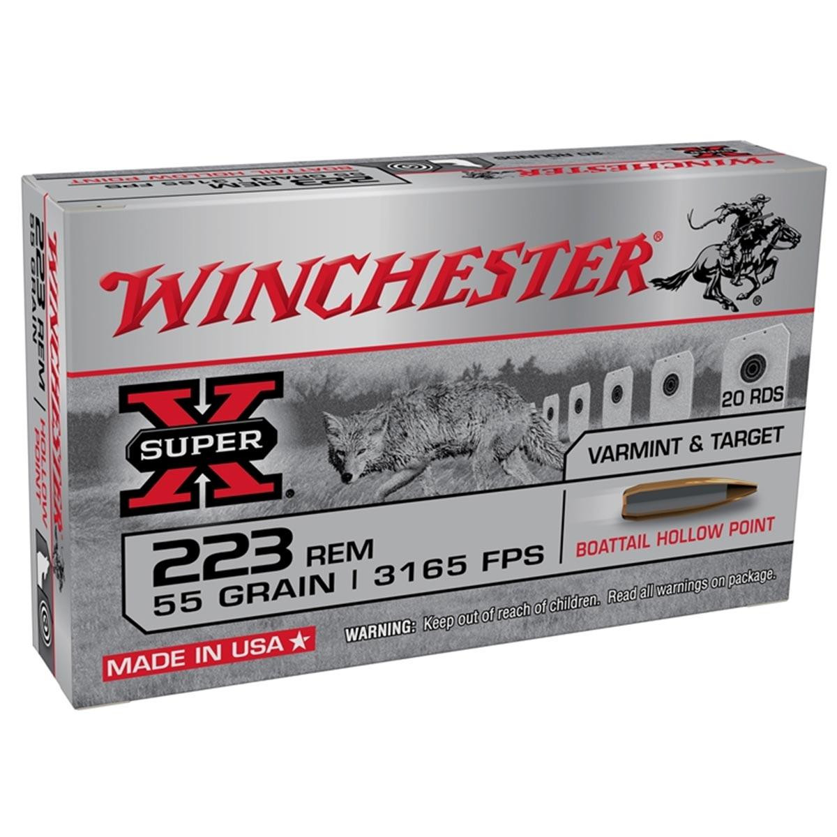 WIN SUPER X 223 REM 55 GR SP WIN SUPER X 223 REM 55 GR SP